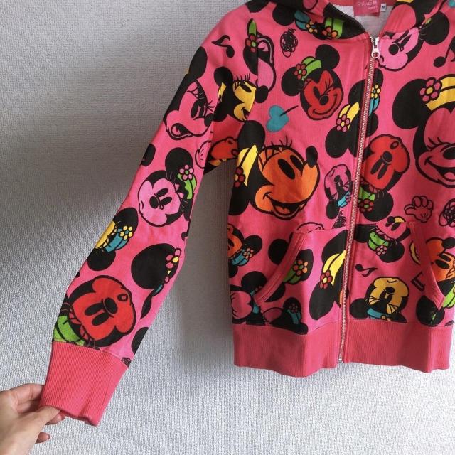 ◆TDL購入◆定番ミッキー総柄パーカー★ピンク*男女兼用Mサイズ♪ディズニーハロウィン < 女性ファッション ◆TDL購入◆定番ミッキー総柄パーカー★ピンク*男女兼用Mサイズ♪ディズニーハロウィン < 女性ファッションの