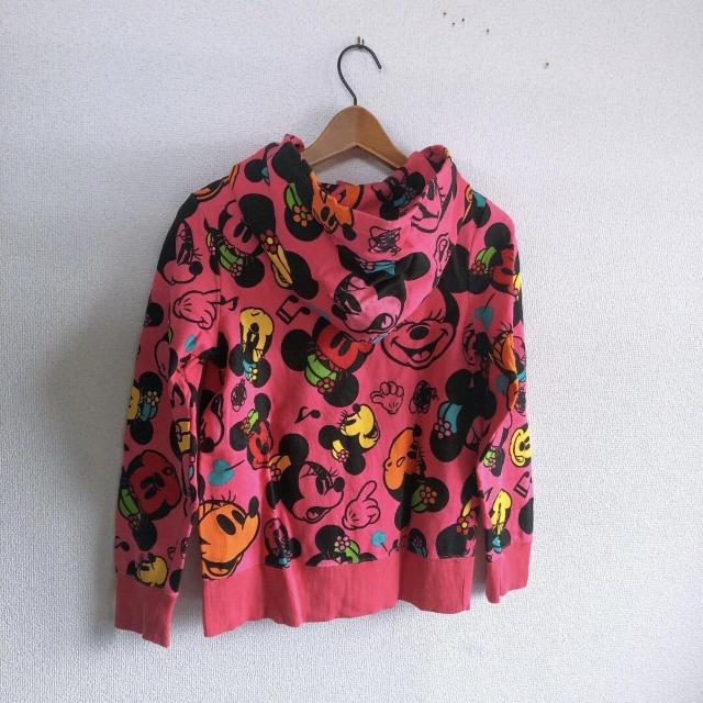 ◆TDL購入◆定番ミッキー総柄パーカー★ピンク*男女兼用Mサイズ♪ディズニーハロウィン < 女性ファッション ◆TDL購入◆定番ミッキー総柄パーカー★ピンク*男女兼用Mサイズ♪ディズニーハロウィン < 女性ファッションの