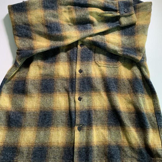 FR2 オンブレチェック フランネルネルシャツ ロゴ刺繍 厚手 ネルシャツ Lサイズ チェック < 男性ファッション FR2 オンブレチェック フランネルネルシャツ ロゴ刺繍 厚手 ネルシャツ Lサイズ チェック < 男性ファッションの