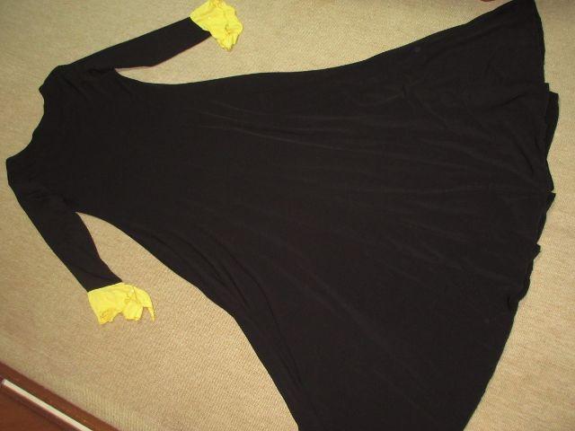 BIGヒマワリモチーフ*フリルロング丈ドレスワンピース(黒) < 女性ファッション  BIGヒマワリモチーフ*フリルロング丈ドレスワンピース(黒) < 女性ファッションの