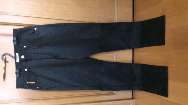 91%オフ、アルマーニ、ストレッチ、パンツ(黒、ロゴ、加工、イタリア製、34) < ブランド  91%オフ、アルマーニ、ストレッチ、パンツ(黒、ロゴ、加工、イタリア製、34)  < ブランドの