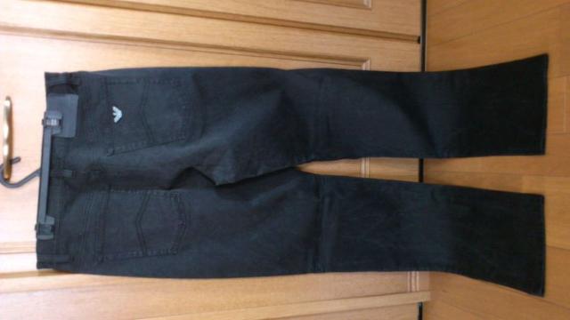 91%オフ、アルマーニ、ストレッチ、パンツ(黒、ロゴ、加工、イタリア製、34) < ブランド  91%オフ、アルマーニ、ストレッチ、パンツ(黒、ロゴ、加工、イタリア製、34) < ブランドの