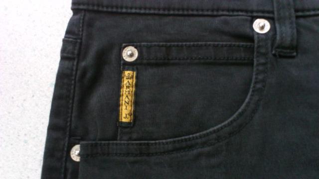 91%オフ、アルマーニ、ストレッチ、パンツ(黒、ロゴ、加工、イタリア製、34) < ブランド  91%オフ、アルマーニ、ストレッチ、パンツ(黒、ロゴ、加工、イタリア製、34) < ブランドの