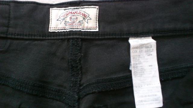 91%オフ、アルマーニ、ストレッチ、パンツ(黒、ロゴ、加工、イタリア製、34) < ブランド  91%オフ、アルマーニ、ストレッチ、パンツ(黒、ロゴ、加工、イタリア製、34) < ブランドの