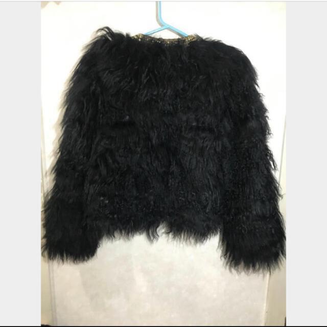 新品タグ付き DURAS チベットラムファー ビーズ ジャケット ファーコート < 女性ファッション  新品タグ付き DURAS チベットラムファー ビーズ ジャケット ファーコート < 女性ファッションの