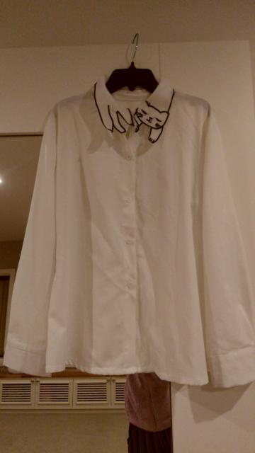 猫襟ブラウス 白 Мサイズ < 女性ファッション  猫襟ブラウス 白 Мサイズ  < 女性ファッションの