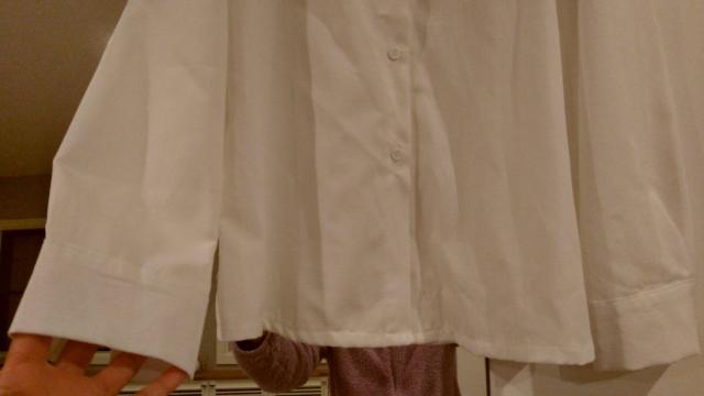 猫襟ブラウス 白 Мサイズ < 女性ファッション  猫襟ブラウス 白 Мサイズ < 女性ファッションの