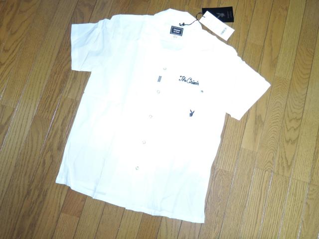 新品 THE CRIMIE クライミー × PLAYBOY プレーボーイ フォトプリント 開襟 半袖シャツ S 白 レーヨン < ブランド  新品 THE CRIMIE クライミー × PLAYBOY プレーボーイ フォトプリント 開襟 半袖シャツ S 白 レーヨン < ブランドの