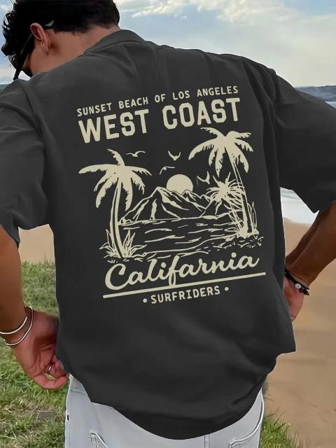 爆ヤス価格990円★メンズ 半袖Tシャツ 西海岸 カリフォルニア サンセットビーチ USAサイズM(日本サイズXL相当)ネイビー < 男性ファッション 爆ヤス価格990円★メンズ 半袖Tシャツ 西海岸 カリフォルニア サンセットビーチ USAサイズM(日本サイズXL相当)ネイビー < 男性ファッションの