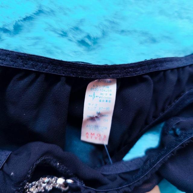 バックジュエリーがSexy。。。シフォンフリルTバック。。。パンティー。。。ショーツ。。。ブラック。。。 < 女性ファッション  バックジュエリーがSexy。。。シフォンフリルTバック。。。パンティー。。。ショーツ。。。ブラック。。。 < 女性ファッションの