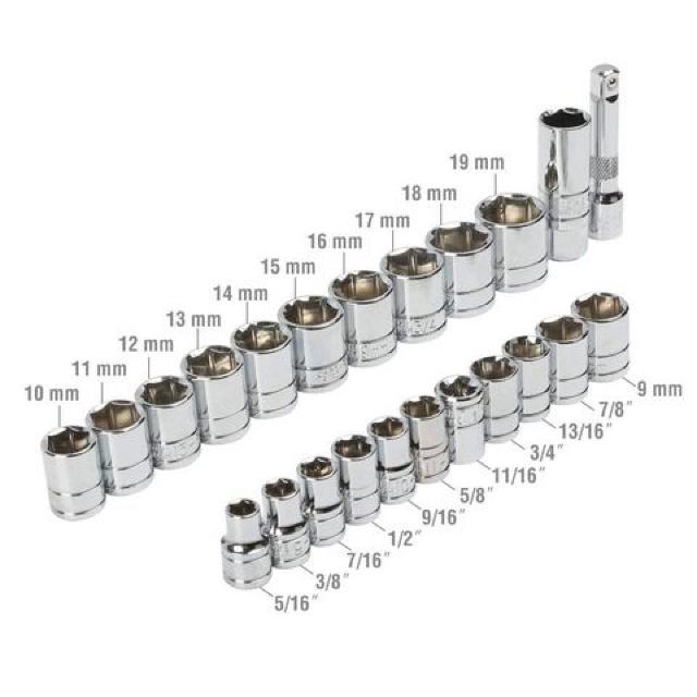 ソケットレンチセット ガレージツールセット 差込角9.5mm(3/8) < ペット/手芸/園芸  ソケットレンチセット ガレージツールセット 差込角9.5mm(3/8) < ペット/手芸/園芸の