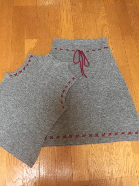 574.ニットセットアップスカート☆2ピース☆サイズM < 女性ファッション  574.ニットセットアップスカート☆2ピース☆サイズM  < 女性ファッションの