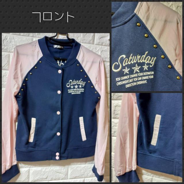 RED FOUR REAL★USED★バックスカルレースブルゾン/L < 女性ファッション  RED FOUR REAL★USED★バックスカルレースブルゾン/L < 女性ファッションの