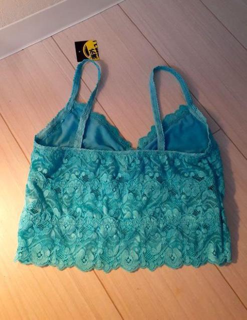 可愛い♪レース キャミソール ブラジャー インナー ストレッチ ヨガ◆エメラルドグリーン◆S < 女性ファッション  可愛い♪レース キャミソール ブラジャー インナー ストレッチ ヨガ◆エメラルドグリーン◆S < 女性ファッションの