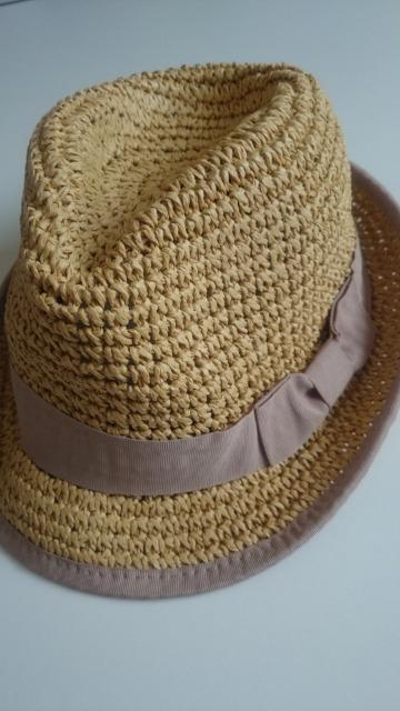 未使用★中折れストローハット★ペーパーハット★麦わら帽子★ < 女性ファッション 未使用★中折れストローハット★ペーパーハット★麦わら帽子★ < 女性ファッションの