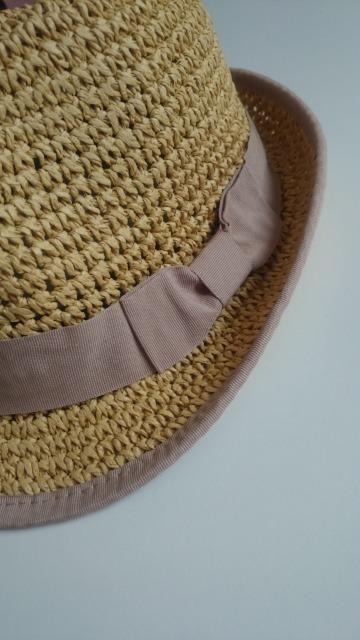 未使用★中折れストローハット★ペーパーハット★麦わら帽子★ < 女性ファッション 未使用★中折れストローハット★ペーパーハット★麦わら帽子★ < 女性ファッションの