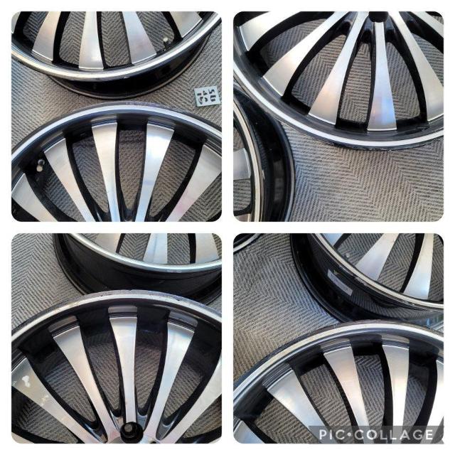 深リム BLACK ART ブラックアート シャドウ20インチ 8J+38 114.3-5H ホイールのみ4本セットアルファード < 自動車/バイク 深リム BLACK ART ブラックアート シャドウ20インチ 8J+38 114.3-5H ホイールのみ4本セットアルファード < 自動車/バイク