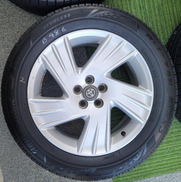 トヨタ ヴォルツ純正 17インチ 7J(+45) PCD100 5穴ブリヂストン BLIZZAK VRX3 4本セット215/6 < 自動車/バイク トヨタ ヴォルツ純正 17インチ 7J(+45) PCD100 5穴ブリヂストン BLIZZAK VRX3 4本セット215/6 < 自動車/バイク