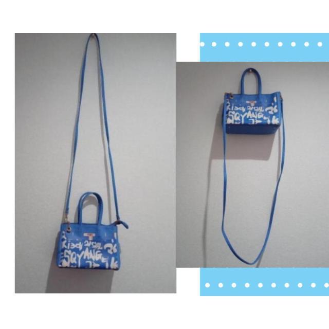 可愛い♪2way ブルー ショルダーバッグ ポシェット ハンドバッグ ポーチ < 女性ファッション 可愛い♪2way ブルー ショルダーバッグ ポシェット ハンドバッグ ポーチ < 女性ファッションの