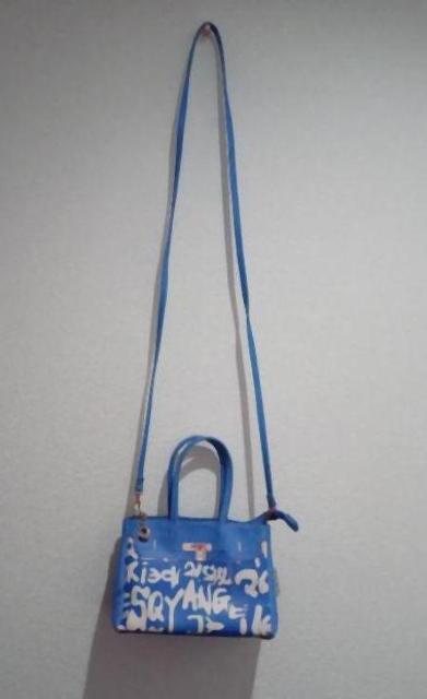 可愛い♪2way ブルー ショルダーバッグ ポシェット ハンドバッグ ポーチ < 女性ファッション 可愛い♪2way ブルー ショルダーバッグ ポシェット ハンドバッグ ポーチ < 女性ファッションの