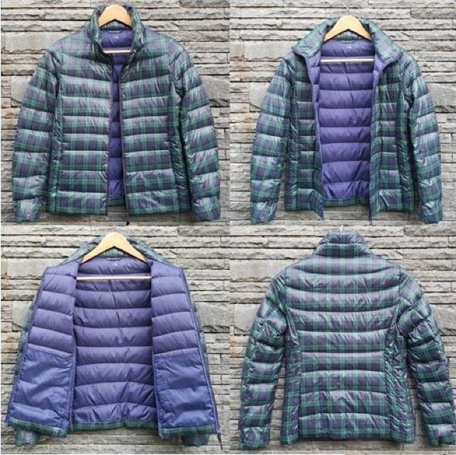 ���j�N�� �E���g�����C�g�_�E���W���P�b�g�i�v�����g�j�`�F�b�N�� �k�T�C�Y UNIQLO ULTRA LIGHT DOWN �� �u�����h�� 