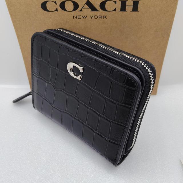新品COACH長財布 ビルフォールド ウォレット クロコダイル柄押し型 エンボスドレザー < ブランド 新品COACH長財布 ビルフォールド ウォレット クロコダイル柄押し型 エンボスドレザー < ブランドの