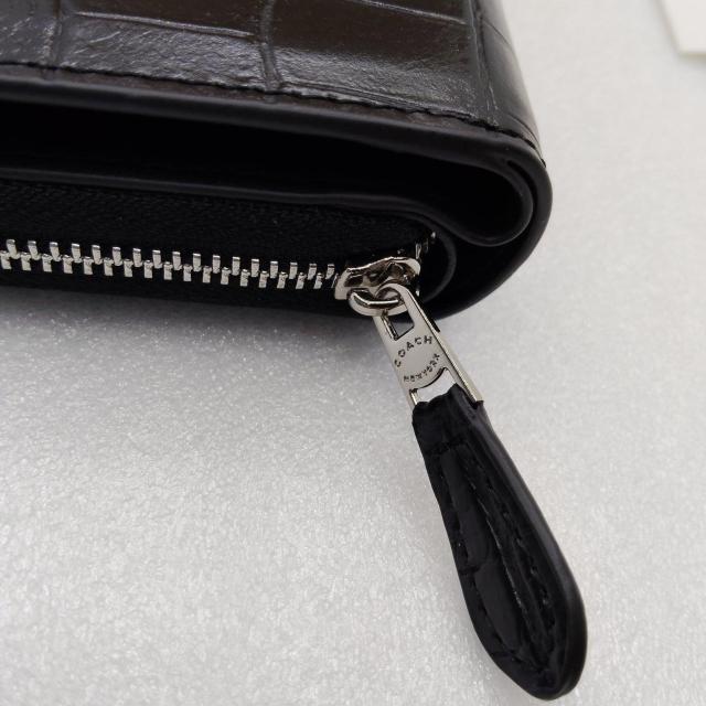 新品COACH長財布 ビルフォールド ウォレット クロコダイル柄押し型 エンボスドレザー < ブランド 新品COACH長財布 ビルフォールド ウォレット クロコダイル柄押し型 エンボスドレザー < ブランドの
