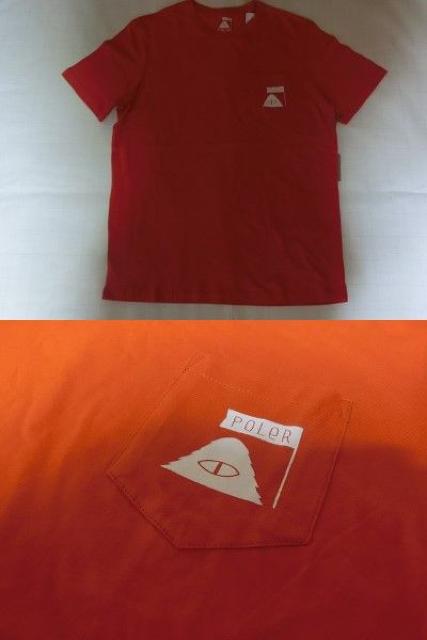 発祥の地OregonPortland【POLeR】 ポケット付ロゴプリントT US L < 男性ファッション  発祥の地OregonPortland【POLeR】 ポケット付ロゴプリントT US L < 男性ファッションの
