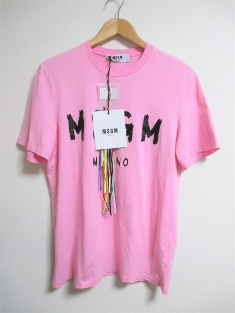 ☆MSGM エムエスジーエム ロゴ プリント Tシャツ/メンズ/XS/ピンク☆新品 < ブランド  ☆MSGM エムエスジーエム ロゴ プリント Tシャツ/メンズ/XS/ピンク☆新品  < ブランドの