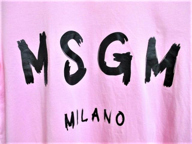 ☆MSGM エムエスジーエム ロゴ プリント Tシャツ/メンズ/XS/ピンク☆新品 < ブランド  ☆MSGM エムエスジーエム ロゴ プリント Tシャツ/メンズ/XS/ピンク☆新品 < ブランドの