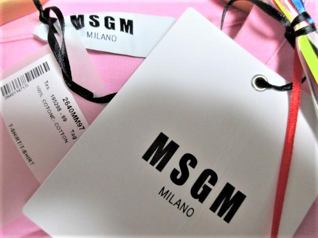 ☆MSGM エムエスジーエム ロゴ プリント Tシャツ/メンズ/XS/ピンク☆新品 < ブランド  ☆MSGM エムエスジーエム ロゴ プリント Tシャツ/メンズ/XS/ピンク☆新品 < ブランドの