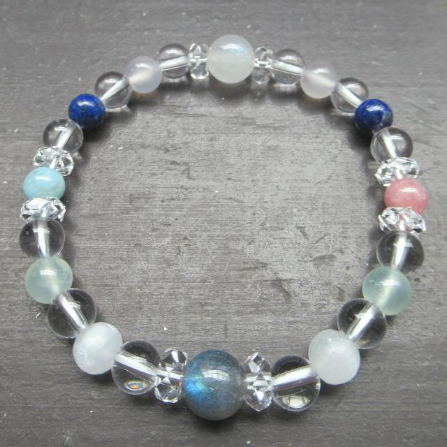 レインボームーンストーンxラブラドライトxラリマー < 女性アクセサリー/時計 レインボームーンストーンxラブラドライトxラリマー < 女性アクセサリー/時計の