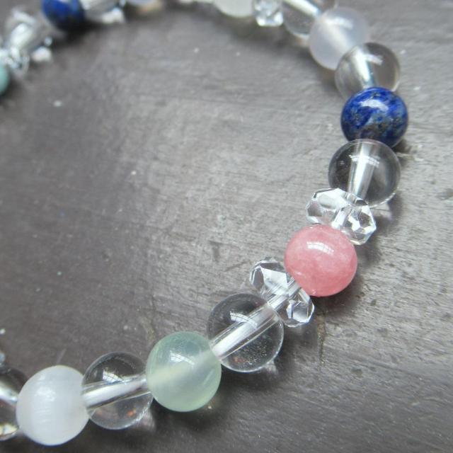 レインボームーンストーンxラブラドライトxラリマー < 女性アクセサリー/時計 レインボームーンストーンxラブラドライトxラリマー < 女性アクセサリー/時計の