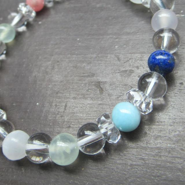 レインボームーンストーンxラブラドライトxラリマー < 女性アクセサリー/時計 レインボームーンストーンxラブラドライトxラリマー < 女性アクセサリー/時計の