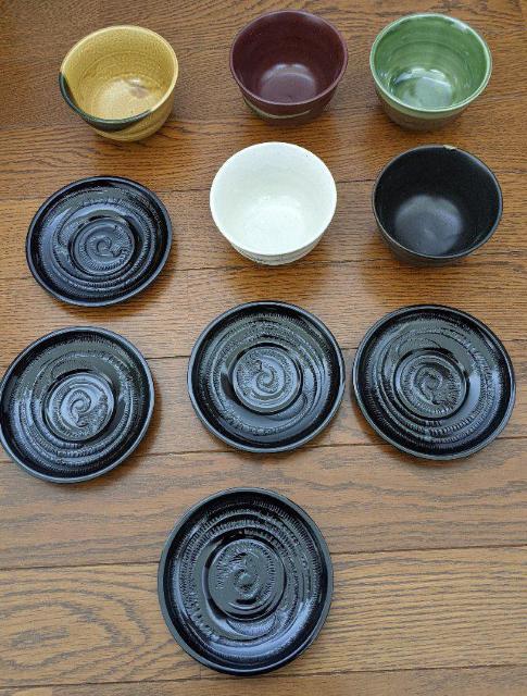 ★茶碗★湯のみ茶碗★ティーセット★お茶★五彩 茶托付陶碗★5セット★新品未使用★お客様用★高級★ < インテリア/ライフ  ★茶碗★湯のみ茶碗★ティーセット★お茶★五彩 茶托付陶碗★5セット★新品未使用★お客様用★高級★ < インテリア/ライフの