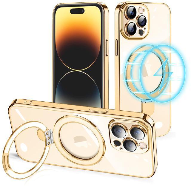 iPhone14 Proケース MagSafe対応 リング付き クリア iPhone14 Proカバー 縦横対応 透明 軽量 薄型 < 家電/AV  iPhone14 Proケース MagSafe対応 リング付き クリア iPhone14 Proカバー 縦横対応 透明 軽量 薄型  < 家電/AVの