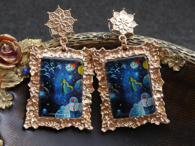 新品 星の王子さまピアス < 女性アクセサリー/時計  新品 星の王子さまピアス  < 女性アクセサリー/時計の