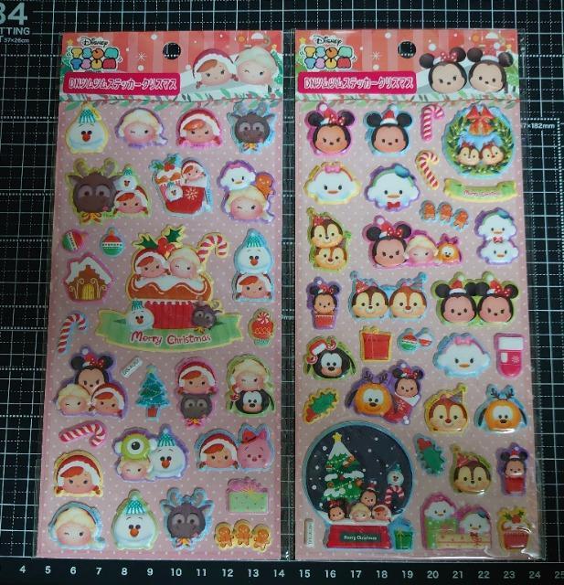 ■ぷっくりシール■~ディズニーツムツム~クリスマス2枚 < インテリア/ライフ ■ぷっくりシール■~ディズニーツムツム~クリスマス2枚 < インテリア/ライフの