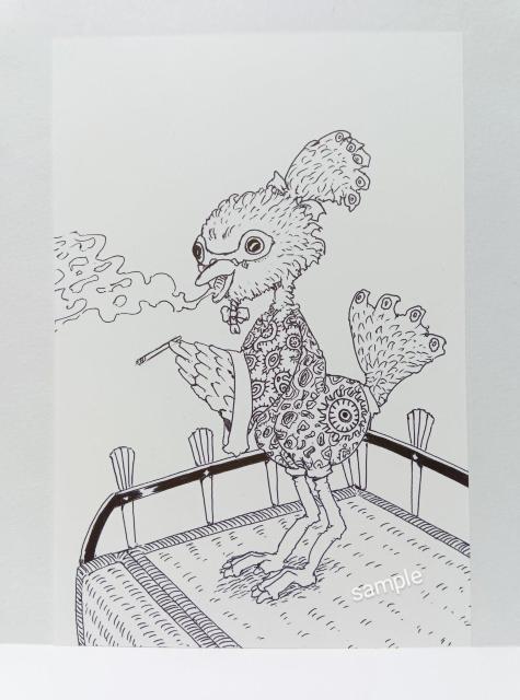 オリジナルイラスト 手描きイラスト 鳥さん 絵 モノクロ アート 自作 原画 白黒 ハンドメイド アナログ インテリア art < アニメ/コミック/キャラクター  オリジナルイラスト 手描きイラスト 鳥さん 絵 モノクロ アート 自作 原画 白黒 ハンドメイド アナログ インテリア art  < アニメ/コミック/キャラクターの