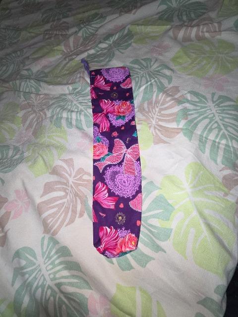 ★紫×薔薇リボンハートレースラメ入シンデレラ柄リコーダー入れ巾着袋 < キッズ/ベビー  ★紫×薔薇リボンハートレースラメ入シンデレラ柄リコーダー入れ巾着袋  < キッズ/ベビーの