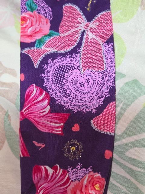 ★紫×薔薇リボンハートレースラメ入シンデレラ柄リコーダー入れ巾着袋 < キッズ/ベビー  ★紫×薔薇リボンハートレースラメ入シンデレラ柄リコーダー入れ巾着袋 < キッズ/ベビーの