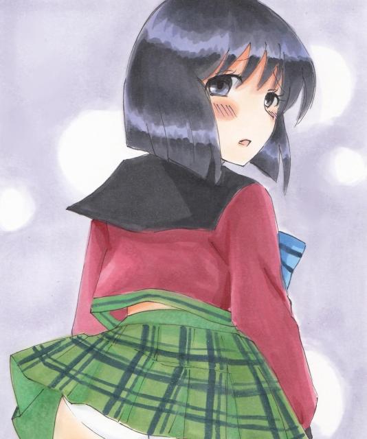 自作イラスト セーラームーン ほたる 制服チラリ照れ < アニメ/コミック/キャラクター  自作イラスト セーラームーン ほたる 制服チラリ照れ < アニメ/コミック/キャラクターの