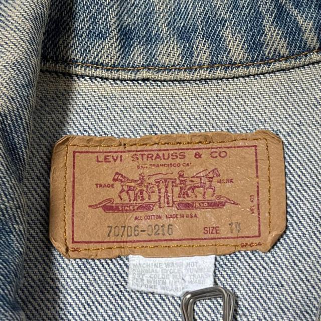 󏭁I Levi's [oCX  USA 80's 70706 fW Size14  t@bV 