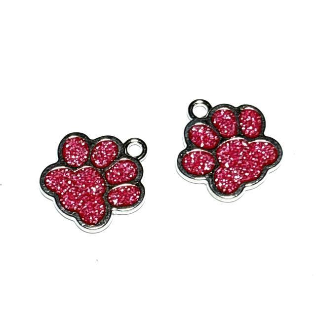 1671 ラメ入りの肉球 銀色ベース ピンク2個 金属パーツ アクセサリーチャーム ハンドメイド材料 エナメル樹脂 犬猫 < ペット/手芸/園芸 1671 ラメ入りの肉球 銀色ベース ピンク2個 金属パーツ アクセサリーチャーム ハンドメイド材料 エナメル樹脂 犬猫 < ペット/手芸/園芸の