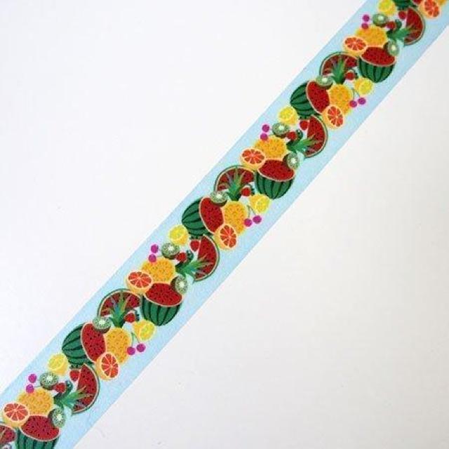 CAFE BON VOYAGE マスキングテープ TUTTI FRUTTIフルーツスイカグレープフルーツパイナップルチェリー他 < インテリア/ライフ CAFE BON VOYAGE マスキングテープ TUTTI FRUTTIフルーツスイカグレープフルーツパイナップルチェリー他 < インテリア/ライフの