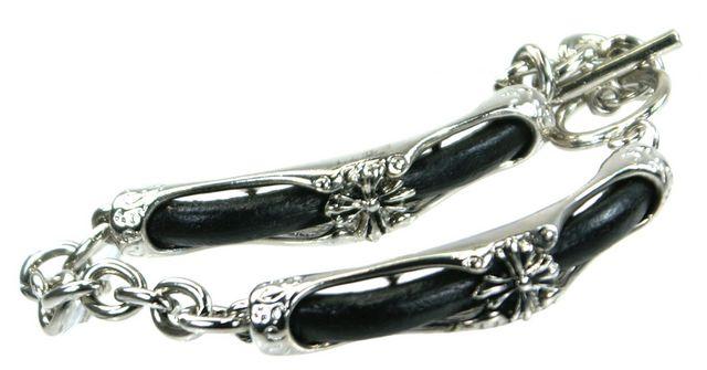 革通しクロスポイント 短クロス 茶革 レザー かっこいい ゴシック シルバー チェーン パンクロック バンド ゴスロリ < 女性アクセサリー/時計  革通しクロスポイント 短クロス 茶革 レザー かっこいい ゴシック シルバー チェーン パンクロック バンド ゴスロリ < 女性アクセサリー/時計の