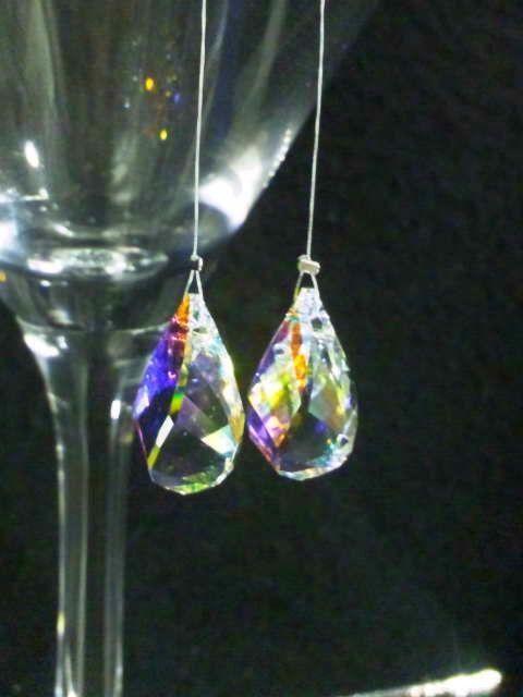 ハンドメイド!スクリューカット!スワロビーズ空中ピアス★ < 女性アクセサリー/時計 ハンドメイド!スクリューカット!スワロビーズ空中ピアス★ < 女性アクセサリー/時計の