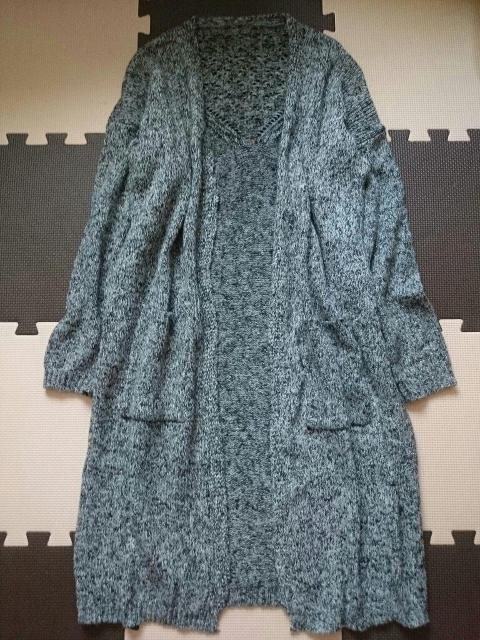 新品未使用☆ざっくりロングカーディガン★グレー☆ゆったり★バックスタイル◎ < 女性ファッション  新品未使用☆ざっくりロングカーディガン★グレー☆ゆったり★バックスタイル◎  < 女性ファッションの