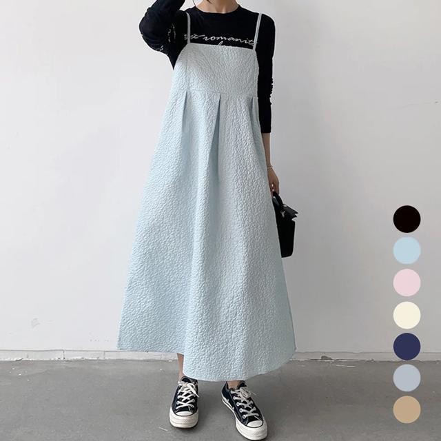 送料無料 新品 ジャガードウェーブキャミワンピース 韓国 < 女性ファッション  送料無料 新品 ジャガードウェーブキャミワンピース 韓国  < 女性ファッションの