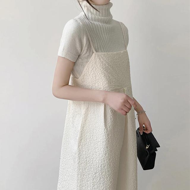 送料無料 新品 ジャガードウェーブキャミワンピース 韓国 < 女性ファッション  送料無料 新品 ジャガードウェーブキャミワンピース 韓国 < 女性ファッションの